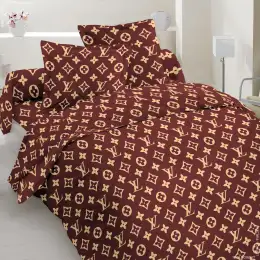 Постільна білизна з бязі голд Louis Vuitton