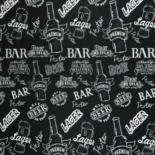 Постільна білизна з бязі голд Bar//Beer
